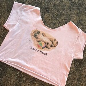 Cat Crop Top